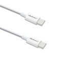 Kabel USB Qoltec 2.0 typ C | USB 2.0 typ C 60W | QC 3.0 | PD | 1.5m | Biały - 1379665