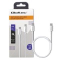 Kabel USB Qoltec 2.0 typ C | USB 2.0 typ C 60W | QC 3.0 | PD | 1.5m | Biały - 1147088