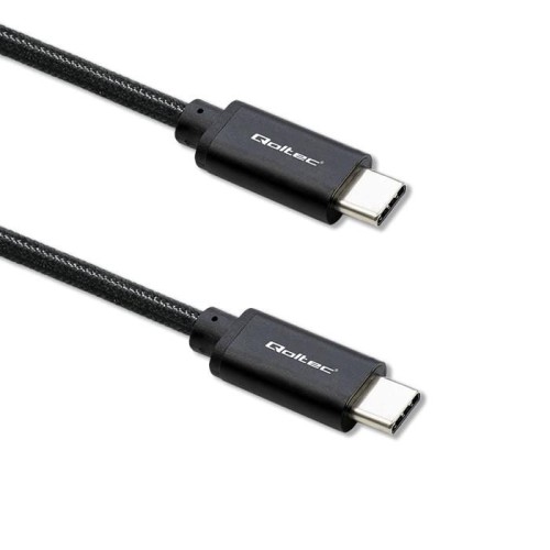 Kabel USB Qoltec 2.0 typ C | USB 2.0 typ C 240W | QC 5.0 | PD | 1m | Czarny - 1379673
