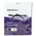 Kabel USB Qoltec 2.0 typ C | USB 2.0 typ C 240W | QC 5.0 | PD | 1m | Czarny - 1379680