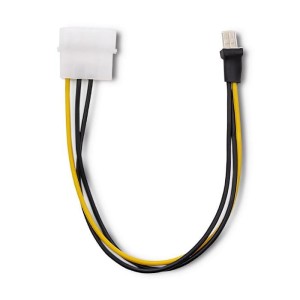 Adapter Qoltec do wentylatora Molex / 3 pin | 0.18m