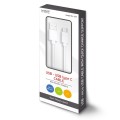 Kabel USB 2.0 Savio CL-126 USB A (M) - USB typ C (M) 5A, 1m, biały - 1038972