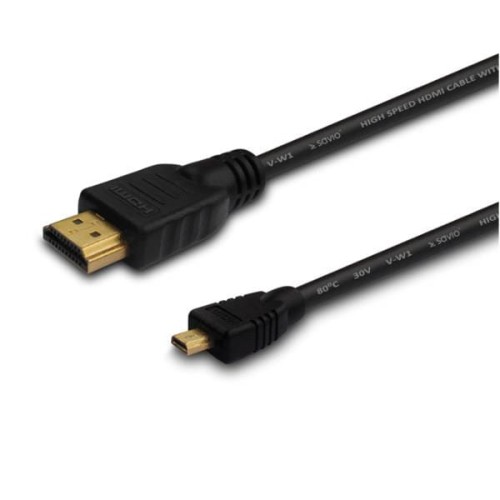 Kabel HDMI - micro HDMI Savio CL-149 0,5m czarny, złote k. v1.4 - 1379907