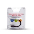 Kabel adapter Savio AK-35 USB Typ C - mini Jack 3,5 mm, czarny - 1038787