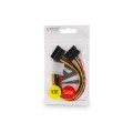 Kabel zasilający Savio AK-13 Molex - 2 x SATA 0,18m - 1048966