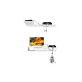 Extender HDMI HDbitT Techly po PLC Powerline, do 300m FullHD z IR, czarny - 1379971