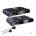 Extender HDMI HDbitT Techly po PLC Powerline, do 300m FullHD z IR, czarny - 973892