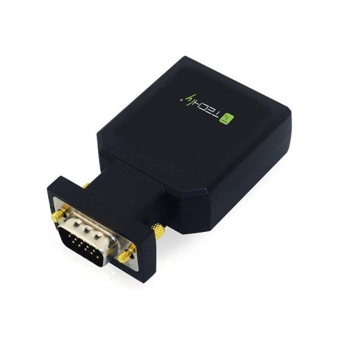 Adapter Techly IDATA VGA-HDMINI VGA+Audio Jack 3,5mm na HDMI 1080p - 1379981