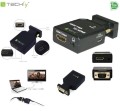 Adapter Techly IDATA VGA-HDMINI VGA+Audio Jack 3,5mm na HDMI 1080p - 973894