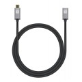 Kabel/Przedłużacz Techly USB-C 3.2 Gen2 M/F 1m czarny - 1380077