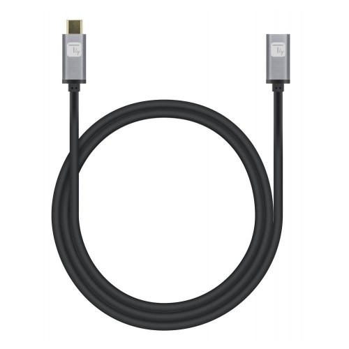 Kabel/Przedłużacz Techly USB-C 3.2 Gen2 M/F 1m czarny - 1380077