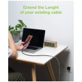 Kabel/Przedłużacz Techly USB-C 3.2 Gen2 M/F 1m czarny - 1380081