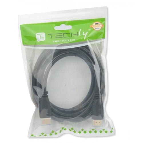 Kabel HDMI Techly HDMI-HDMI 2.0 M/M Ethernet 3D 4K, 3m, czarny - 1380091