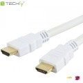 Kabel HDMI Techly HDMI-HDMI M/M 1.4 Ethernet 3D 4K, 3m, biały - 973912