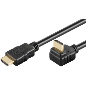 Kabel HDMI Techly HDMI/HDMI V1.4 M/M Ethernet, Kątowy, 5m, czarny