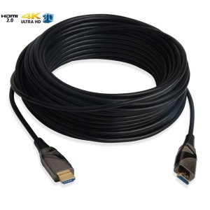 Kabel optyczny HDMI Techly HDMI-HDMI 2.0 M/M Ethernet 3D 4K, 10m, czarny