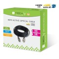 Kabel optyczny HDMI Techly HDMI-HDMI 2.0 M/M Ethernet 3D 4K, 10m, czarny - 1380104
