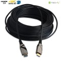 Kabel optyczny HDMI Techly HDMI-HDMI 2.0 M/M Ethernet 3D 4K, 10m, czarny - 973917