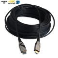 Kabel optyczny HDMI Techly HDMI-HDMI 2.0 M/M Ethernet 3D 4K, 30m, czarny - 1380109