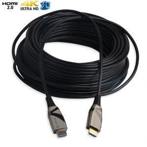 Kabel optyczny HDMI Techly HDMI-HDMI 2.0 M/M Ethernet 3D 4K, 30m, czarny