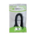 Przedłużacz HDMI Techly HDMI-HDMI M/F Ethernet 3D 4K, 0,2m, czarny - 1380115