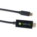 Kabel/Adapter Techly USB-C / HDMI 4K-60Hz DP Alt Mode 2m czarny - 1380174