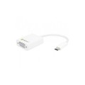 Adapter Techly USB31-VGA  USB-C 3.1 na VGA M/Ż, biały 0,15m IADAP - 1380229
