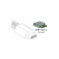 Adapter Techly USB31-DVI  USB-C 3.1 na DVI M/Ż, biały 0,15m IADAP - 1380236
