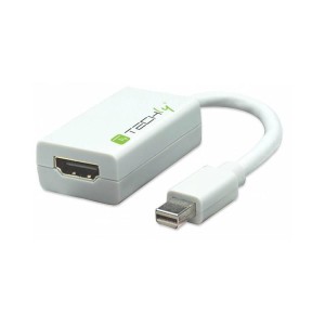 Adapter Techly MDP-HDMIF Mini DisplayPort męski na HDMI żeński, biały 0,15m IADAP