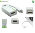 Adapter Techly MDP-HDMIF Mini DisplayPort męski na HDMI żeński, biały 0,15m IADAP - 973933