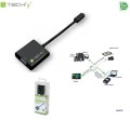 Adapter Techly HDMI-VGA5 micro HDMI (D) męski na VGA żeński, czarny 0,1m IDATA - 973937