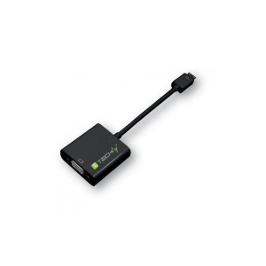 Adapter Techly HDMI-VGA4 mini HDMI (C) męski na VGA żeński, czarny 0,1m IDATA