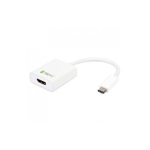 Adapter Techly USB31-HDMI USB-C 3.1 na HDMI M/Ż, biały 0,15m IADAP - 1380257