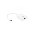 Adapter Techly USB31-HDMI USB-C 3.1 na HDMI M/Ż, biały 0,15m IADAP - 1380258