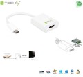 Adapter Techly USB31-HDMI USB-C 3.1 na HDMI M/Ż, biały 0,15m IADAP - 973939