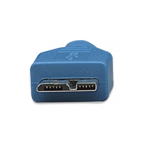 Kabel USB Techly USB 3.0 Super Speed, A-męski, Micro B-męski, 0,5m, niebieski ICOC - 1380291