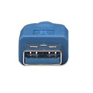 Kabel USB Techly USB 3.0 Super Speed, A-męski, Micro B-męski, 1m, niebieski ICOC
