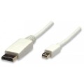 Kabel Techly Mini DisplayPort/DisplayPort M/M, 1m, biały - 973958