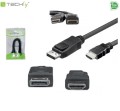 Adapter Techly DSP-H-020 DisplayPort/HDMI M/M, 1,8m, czarny ICOC - 973959