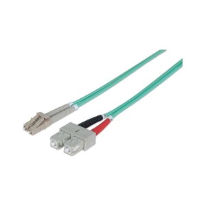 Światłowód krosowy TechlyPro LC-SC duplex 50/125 OM3, MM 1m