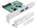 Kontroler USB 3.0 Delock PCIe 2x USB 3.0 - 974126