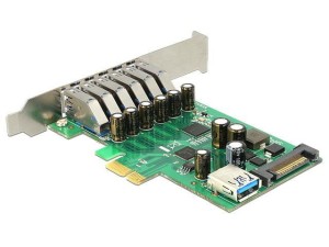 Kontroler USB 3.0 Delock  PCIe 6x USB zewn. + 1x wewn.