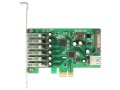 Kontroler USB 3.0 Delock  PCIe 6x USB zewn. + 1x wewn. - 1380462