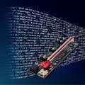 Karta rozszerzeń Riser Qoltec PCI-E 1x-16x | USB 3.0 | ver.009S Plus | SATA/PCI-E 6pin - 1380505