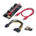 Karta rozszerzeń Riser Qoltec PCI-E 1x-16x | USB 3.0 | ver.009S Plus | SATA/PCI-E 6pin - 1380506