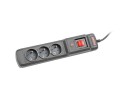 Listwa zasilająca Armac Multi M3 1,5M 3 gniazd czarny - 975035