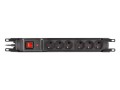 Listwa zasilająca Armac Rack 19" M6 1,5m 6 gniazd IEC czarna - 1385049