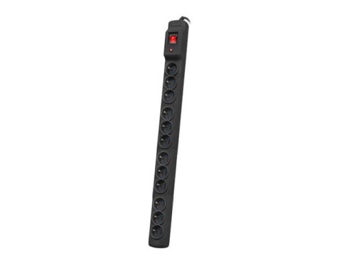Listwa zasilająca Armac Multi M12/10A Rack 3m 12xPL, montaż pionowy, czarna - 1385118