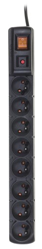 Listwa przeciwprzepięciowa Acar S8 Pro 3,0m czarna - 752337