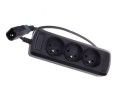 Listwa zasilająca Natec Extreme Media UP3 0.6m UPS Black 3 Gniazda - 685474